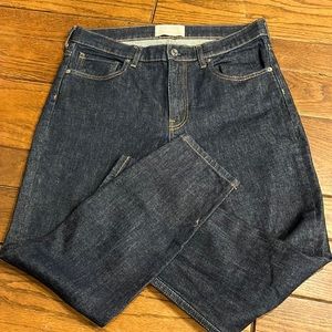 Everlane dark ankle jeans.   Worn once